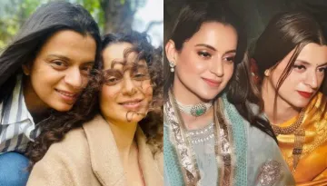 Kangana Ranaut Stole From Sister, Rangoli In Childhood, Drops Old Pic Of Her Wearing Mom's Saree