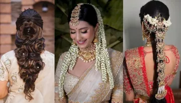 42 Best Bridal Hairstyles To Match With Sarees: From Braided Bun To Dreamy Waves