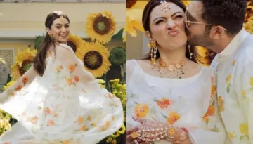 Hansika Motwani Made For The Perfect Bride-To-Be On 'Haldi' Ceremony, Looks Pretty In A Sharara Set