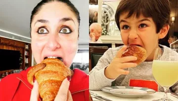 Taimur Ali Khan Hogs On Croissant Like His Mommy, Kareena Kapoor Khan As They Enjoy Their Vacation