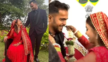 Devoleena Bhattacharjee's 'Varmala' Ceremony Was Hilarious, Bride Screams To Her Groom, 'Abe Chal'