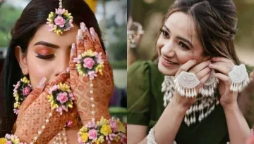 20 Beautiful Ring And 'Haathphool' Designs For Mehendi, From Seashell Rings To Floral 'Haathphool'