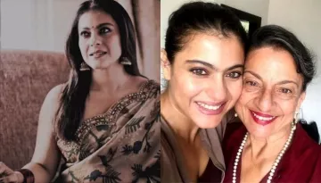 Kajol Reveals She Is Feeling Like Her Mom, Tanuja As She Poses In Saree, Fans Call Her 'Queen'