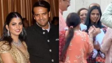 Isha Ambani Gets Spotted For The 1st Time With Her Twins, Krishna-Aadiya As She Returned Mumbai