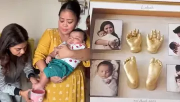 Bharti Singh Gets Her Son, Laksh's Hands And Feet Impressions Framed While He Was Engrossed In Sleep