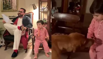 Kareena Kapoor's Son, Jehangir Despises A Friendly Dog, Dances His Heart Out On Christmas In The UK