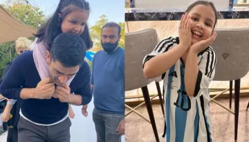 MS Dhoni's Daughter, Ziva Dhoni Meets Her Favourite Footballer, Lionel Messi, Gets His Autograph