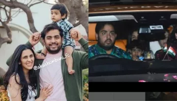 Radhika Merchant Arrives At Her Engagement Holding Prithvi On Her Lap, Fan Asks 'Where Is Shloka?'