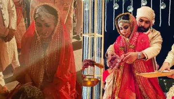 Mouni Roy Ties The Knot Again With Suraj Nambiar, Looks Gorgeous As A 'Bengali' Bride