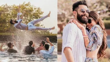Mouni Roy Shares Photos From Post-Wedding Pool Party, Flaunts 'Shankha Pola' With Crop Top And Skirt