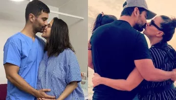 Neha Dhupia Shares A Sneak-Peek Of Her Baby Boy's Tiny Feet, Calls It A 'View'