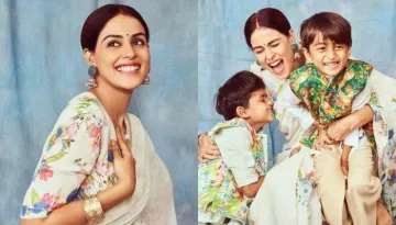 Genelia D'Souza Sees Off Her Kids As Schools Reopen After 2 Years, Feels Happy And Grateful