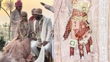 Karishma Tanna Flaunts Her Huge Diamond Ring And Dainty 'Mangalsutra', Gets Kissed By Varun Bangera