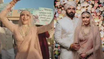 Karishma Tanna Gives A Special Performance For Varun On Her Bridal Entry, His Reaction Is Priceless