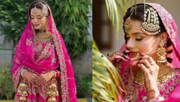 Doctor Bride Donned A 'Rani' Pink 'Sharara' For Her 'Anand Karaj', Styled It With A 'Jhoomar'