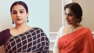 Vidya Balan Raises The Fashion Game In A Checkered Saree Worth Rs. 18,500, Gives Vintage Vibes