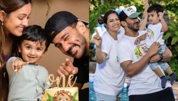 Anita Hassanandani's Son, Aaravv's First Birthday Bash: His Cake-Smeared Face Is Too Cute To Handle