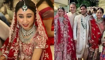 Anmol Ambani's Wife, Krisha Wears 'Mangalsutra' In Post-Wedding Photo, Styles 'Gharchola' Uniquely