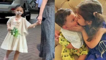 Inaaya Naumi Arrives With A Flower Bouquet And Gifts For Jehangir Ali Khan's First Birthday Bash