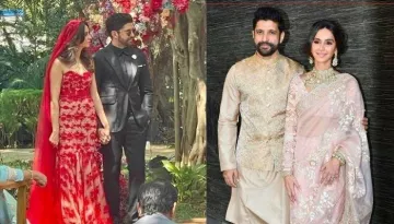 Farhan Akhtar And Shibani Dandekar's Post-Wedding Bash: She Stuns In A Backless Lavender Gown