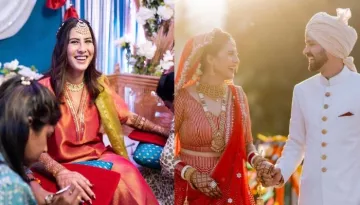 Vikrant Massey's Wife, Sheetal Thakur Posts 'Chooda' And 'Bhaat Rasam' Pictures, Stuns In Red Attire