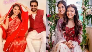 Preggers Kajal Aggarwal's Sister, Nisha Caresses Her Baby Bump At 'Godh Bharai', Says 'Can't Wait'