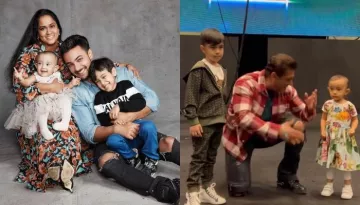 Arpita Khan's Kids, Ayat And Ahil Grooving With 'Mamu' Salman Khan Is Too Cute To Handle [Video]