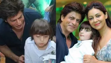Shah Rukh Khan, Gauri Khan, Aryan Khan And Suhana Khan Shower Love On AbRam Khan In Unseen Pictures
