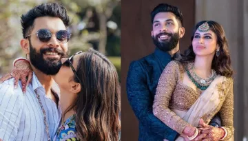 Mouni Roy And Suraj Nambiar Perform 'Aarti' At 'Mata Ki Chowki' On One-Month Wedding Anniversary