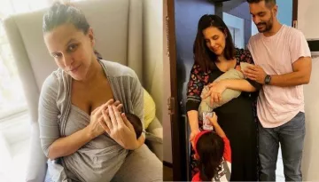 Neha Dhupia Questions Trolls Body-Shaming New Moms, Recalls How Hubby, Angad Bedi Stood By Her