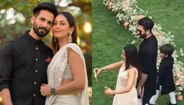 Mira Kapoor's Son, Zain Twins With Dad, Shahid Kapoor In A 'Sherwani' At 'Bua', Sanah's Wedding
