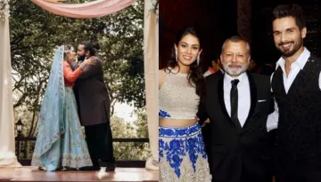 Shahid Kapoor And Mira Rajput Dance On 'Panj Taara' With Father, Pankaj Kapur At Sanah's Wedding
