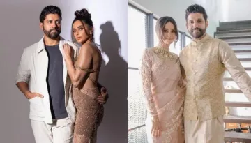 Farhan Akhtar And Wife, Shibani Dandekar Host A Wedding Bash, Her Stunning Looks Stole The Show