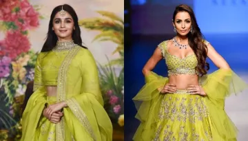 8 Bollywood Divas Who Slayed In Parrot Green Lehenga, From Alia Bhatt To Malaika Arora