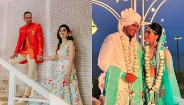 Rahul Chahar Ties The Knot With His Ladylove, Ishani, The Couple's Unique Ensembles Steal The Show
