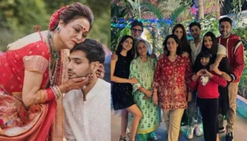 Amitabh Bachchan's Expression For A Family Photo At Tina Ambani's Son Anmol's Wedding Steal The Show