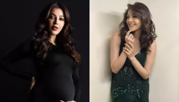 Kajal Aggarwal Looks Stunning In A Black Gown, Flaunts Her Baby Bump As She Awaits For The Day