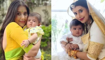 Charu Asopa Plays First 'Phoolon Ki Holi' With Her Baby Girl, Ziana, The Duo Twins In White Outfits