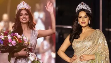 Miss Universe 2021, Harnaaz Sandhu Oozes Glam In A Dazzling Manish Malhotra Saree Worth Rs. 98K