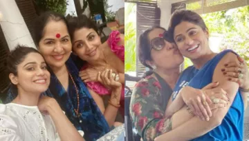 Shamita Shetty Smothers Mom, Sunanda With Kisses Along With Sister, Shilpa, Shares A Priceless Video