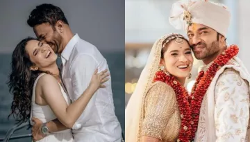 Ankita Lokhande Poses With Her Hubby, Vicky Jain On Soon-To-Be Their New Abode's Balcony