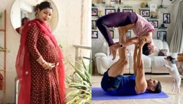 Preggers, Debina Bonnerjee Performs Headstand With Hubby, Gurmeet, Reveals She's Well-Trained For It