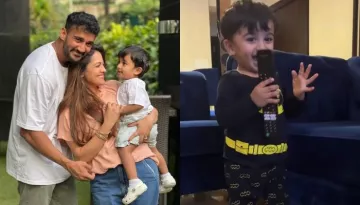 Anita Hassanandani's 1-Year-Old Son, Aaravv Learns A New Lesson, His Joyful Reaction Is Unmissable