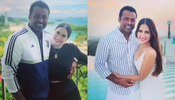 Leander Paes Shares Mushy Pictures With His 'Mich', Kim Sharma On Their One Year Anniversary