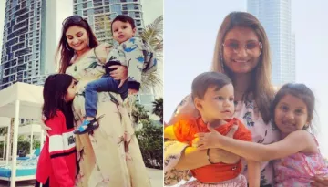 Mommy-To-Be, Dimpy Ganguly Enjoys Pool-Time With Kids, Reanna And Aryaan, Shares Pictures