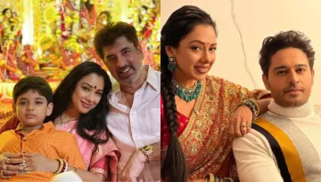 Rupali Ganguly's Son, Rudransh Cuts His Mom's B'day Cake, Actress Celebrates With 'Anupamaa' Cast