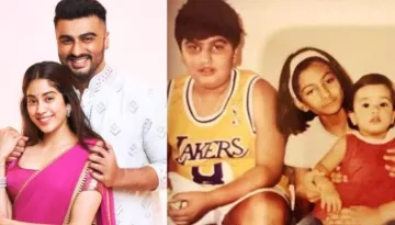 Boney Kapoor Posts An Unseen Childhood Picture Of Arjun Kapoor Holding Janhvi Kapoor's Ponytail