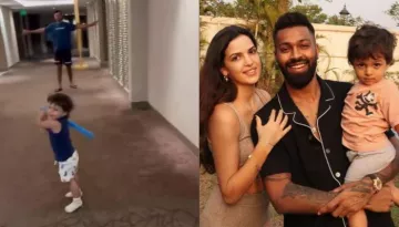Hardik Pandya's Son, Agastya Follows His Daddy's Footsteps, Natasa Shares His Practice Session