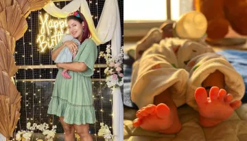 New Mommy, Debina Bonnerjee Enjoys Cool Breeze While Singing Lullaby To Baby, Lianna, Watch VIDEO
