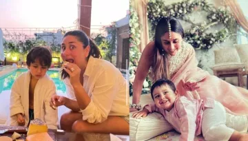 Inside Kareena Kapoor's Evening With Sons: Yummy Snacks, Reading Session And Chilling By The Pool